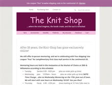 Tablet Screenshot of knit-shop.com